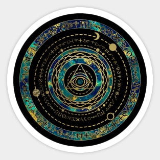 Mystical Sacred Geometry Ornament Sticker